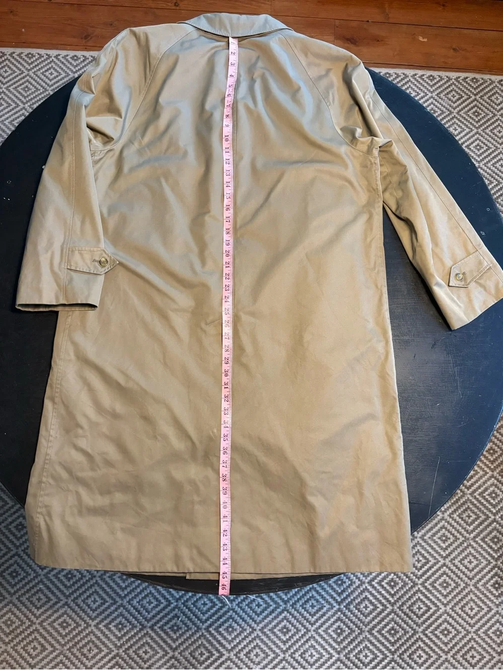 Burberry Khaki Men's Long Trench Coat